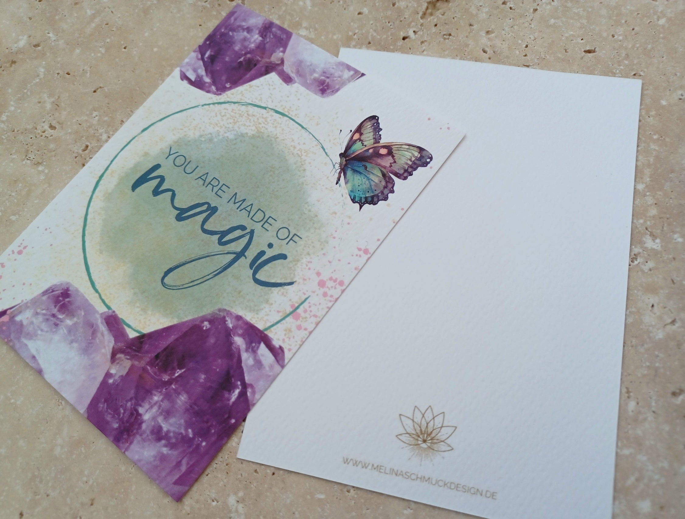 Postkarte YOU ARE MADE OF magic