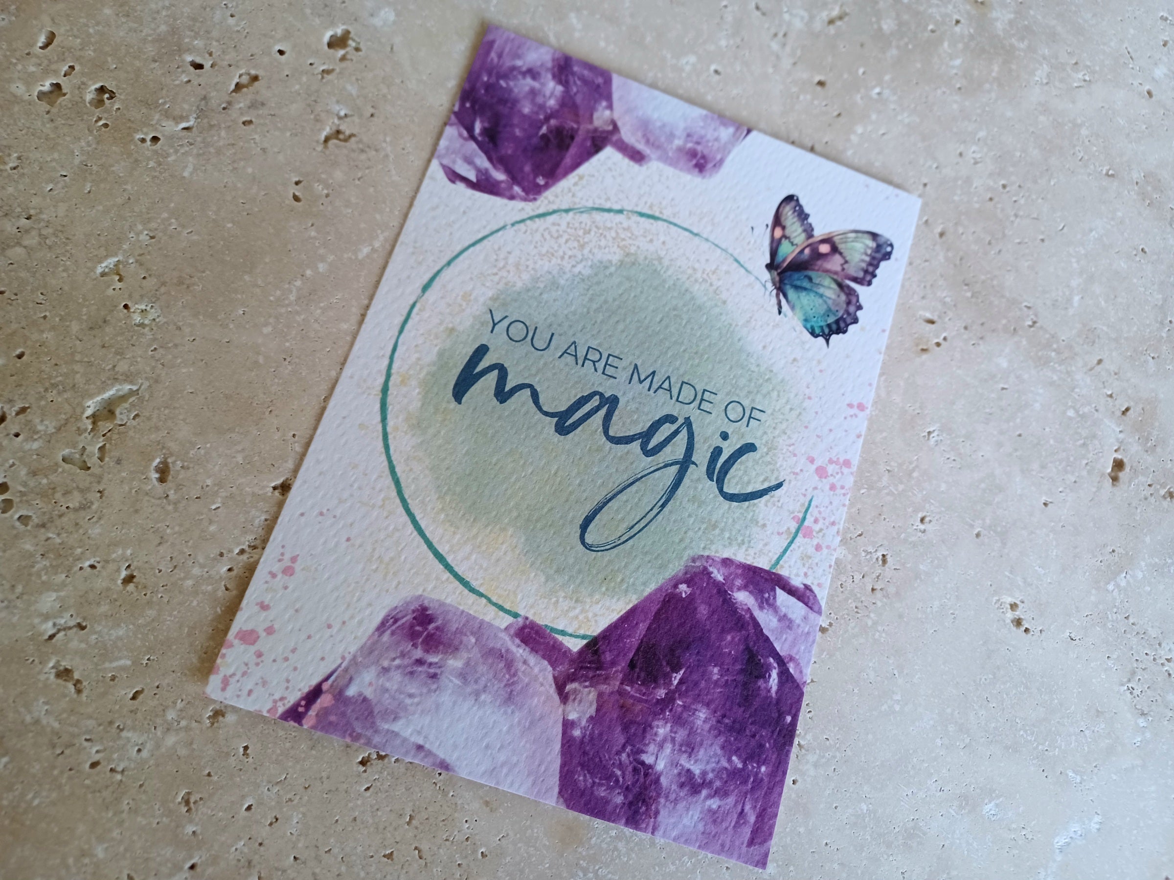 Postkarte YOU ARE MADE OF magic