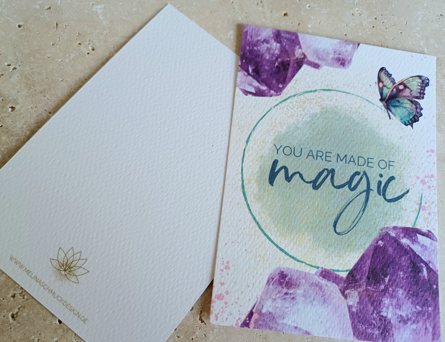 Postkarte YOU ARE MADE OF magic