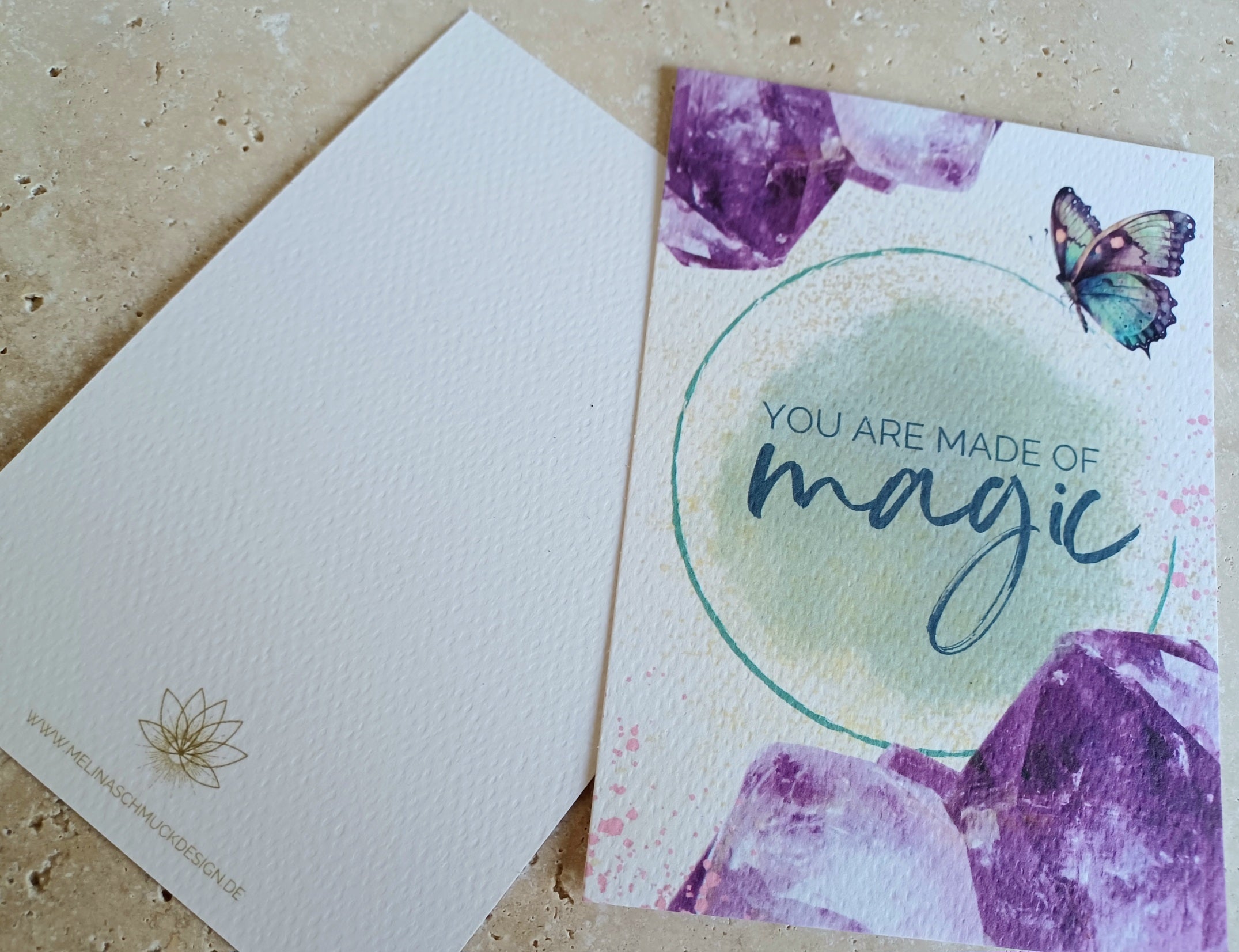 Postkarte YOU ARE MADE OF magic