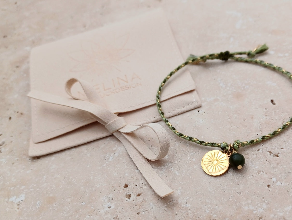 Armbändchen Sonne grün
