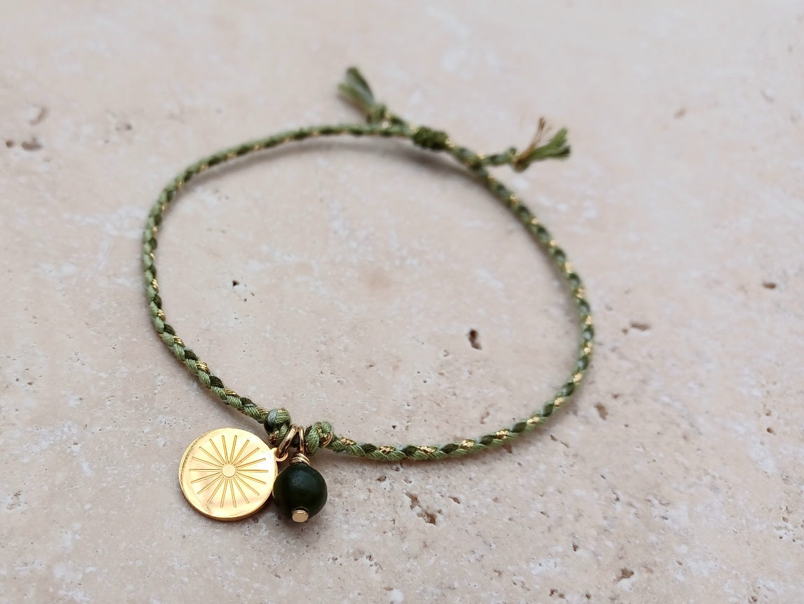 Armbändchen Sonne grün