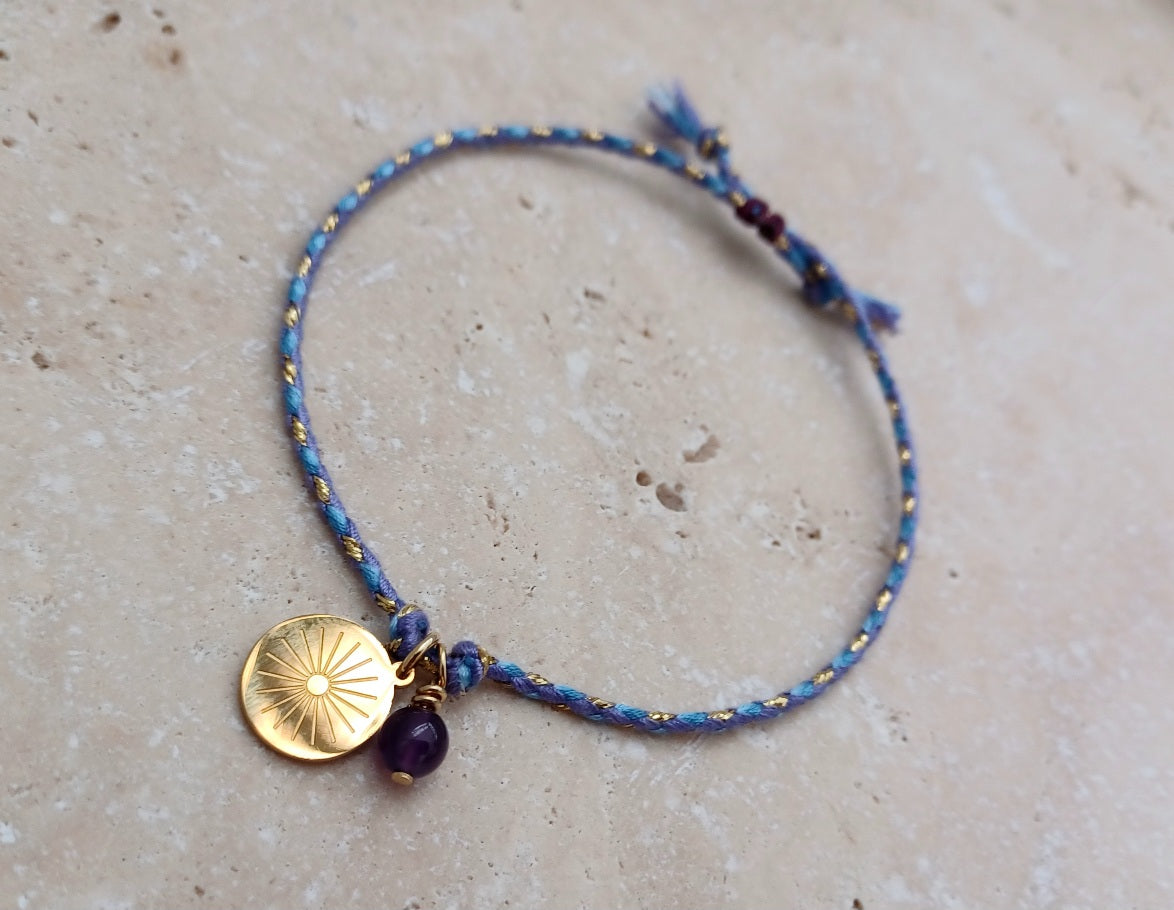 Armbändchen Sonne violett