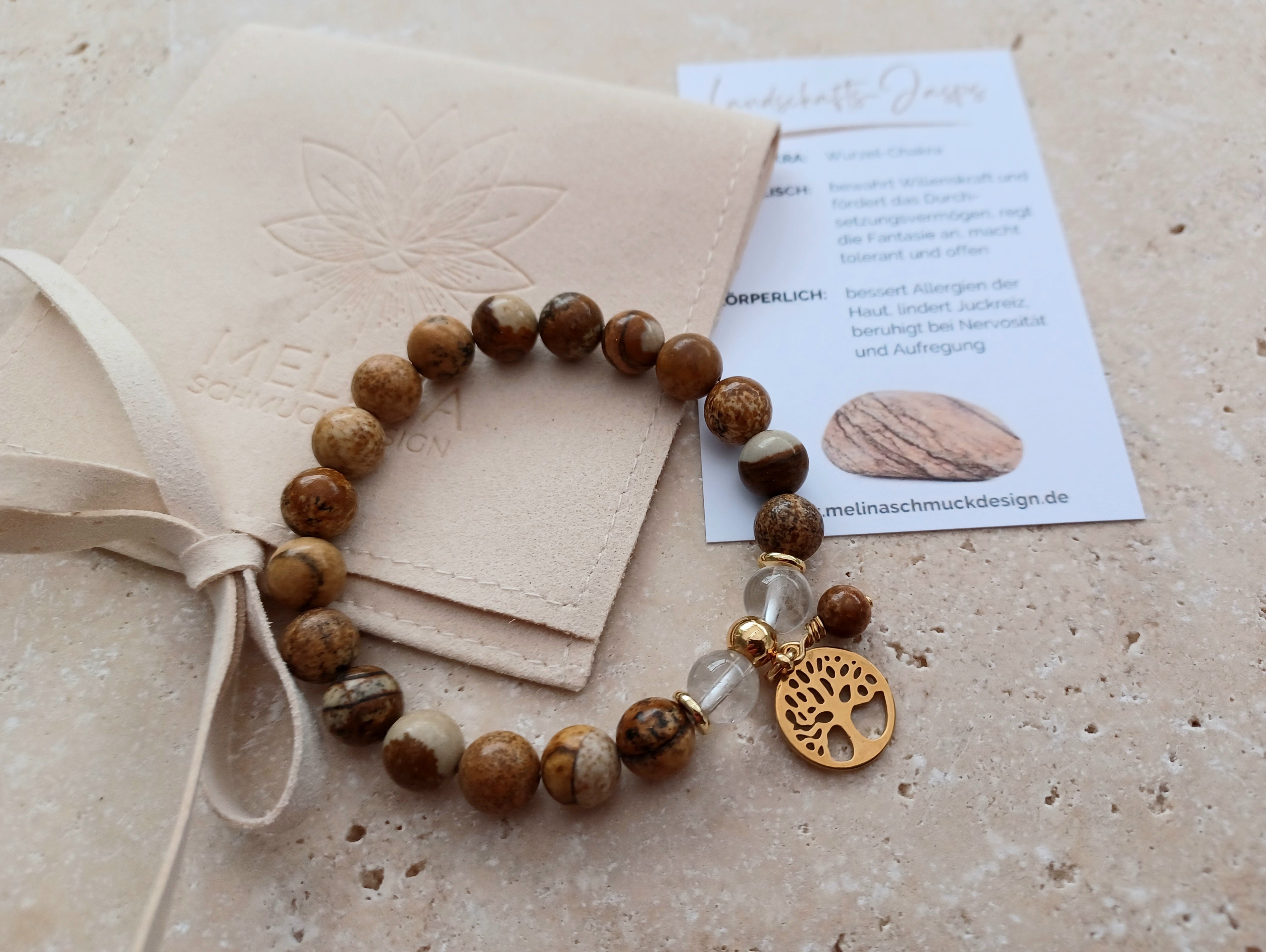 Armband LEBENSBAUM „Finde Halt in deinen Wurzeln und Kraft in deinem Weg.“