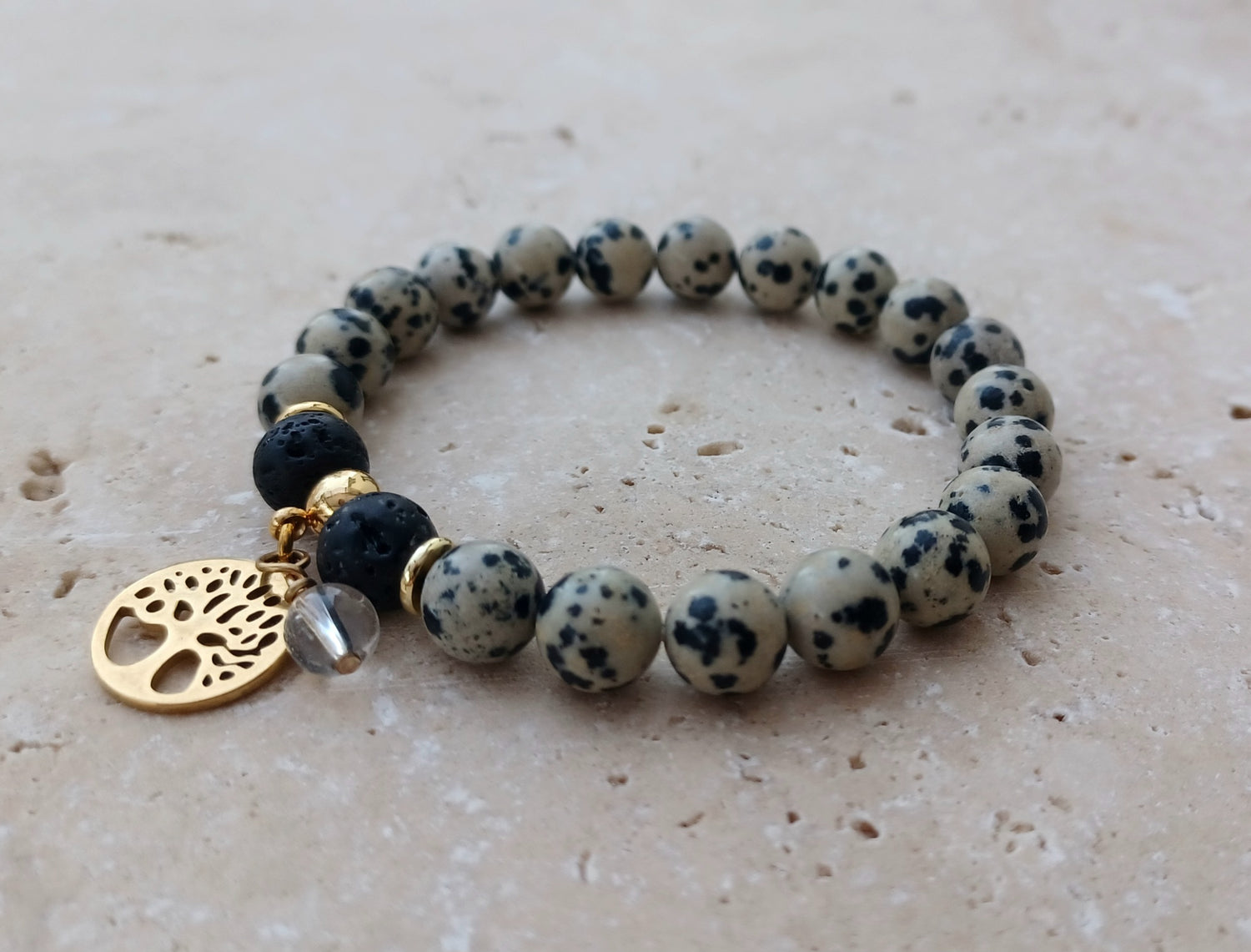 Armband LEBENSBAUM  „Tief verwurzelt. Sanft gewachsen. Voller Leben.“