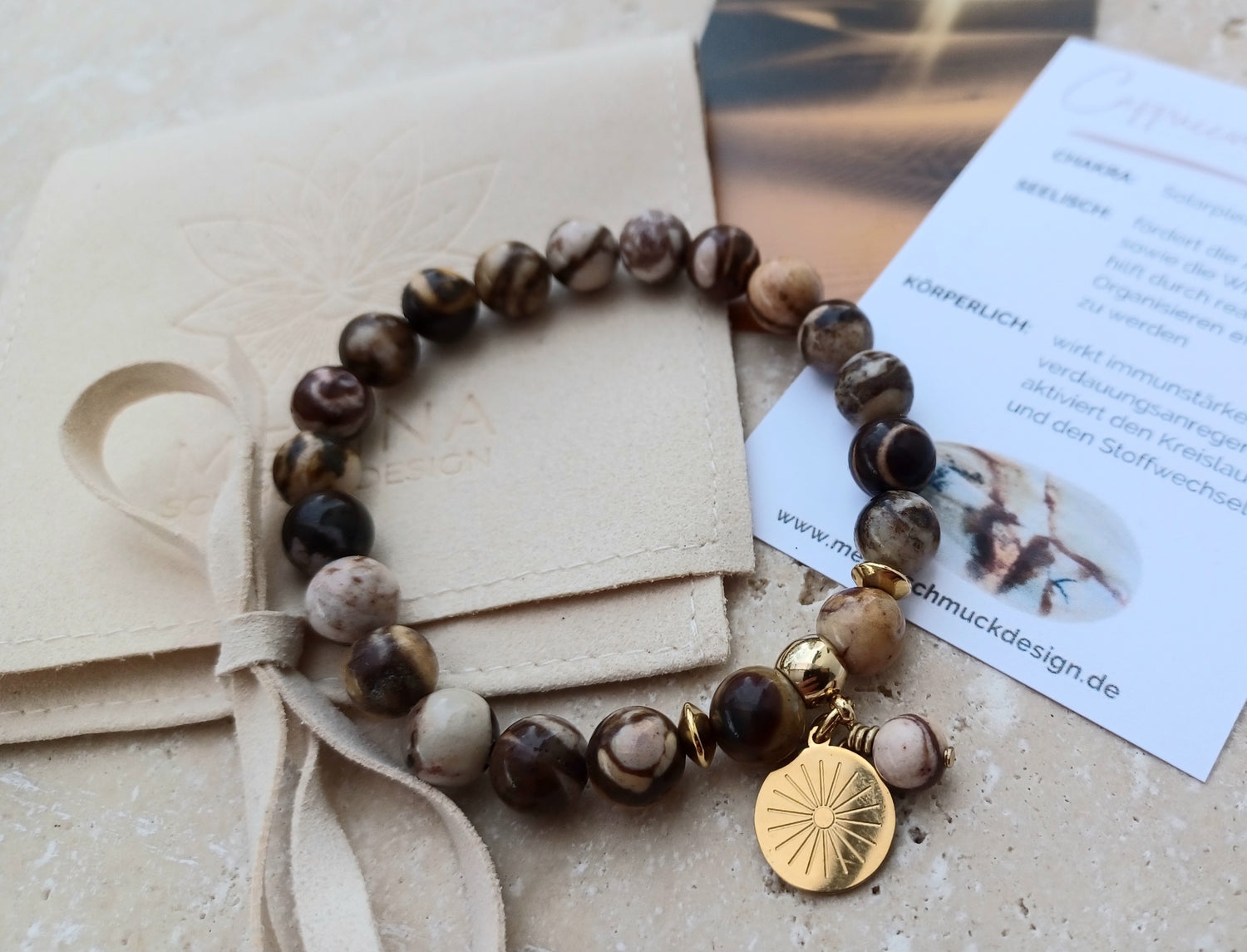 Armband SONNE ...mit der Energie der Sonne durch den Tag.“
