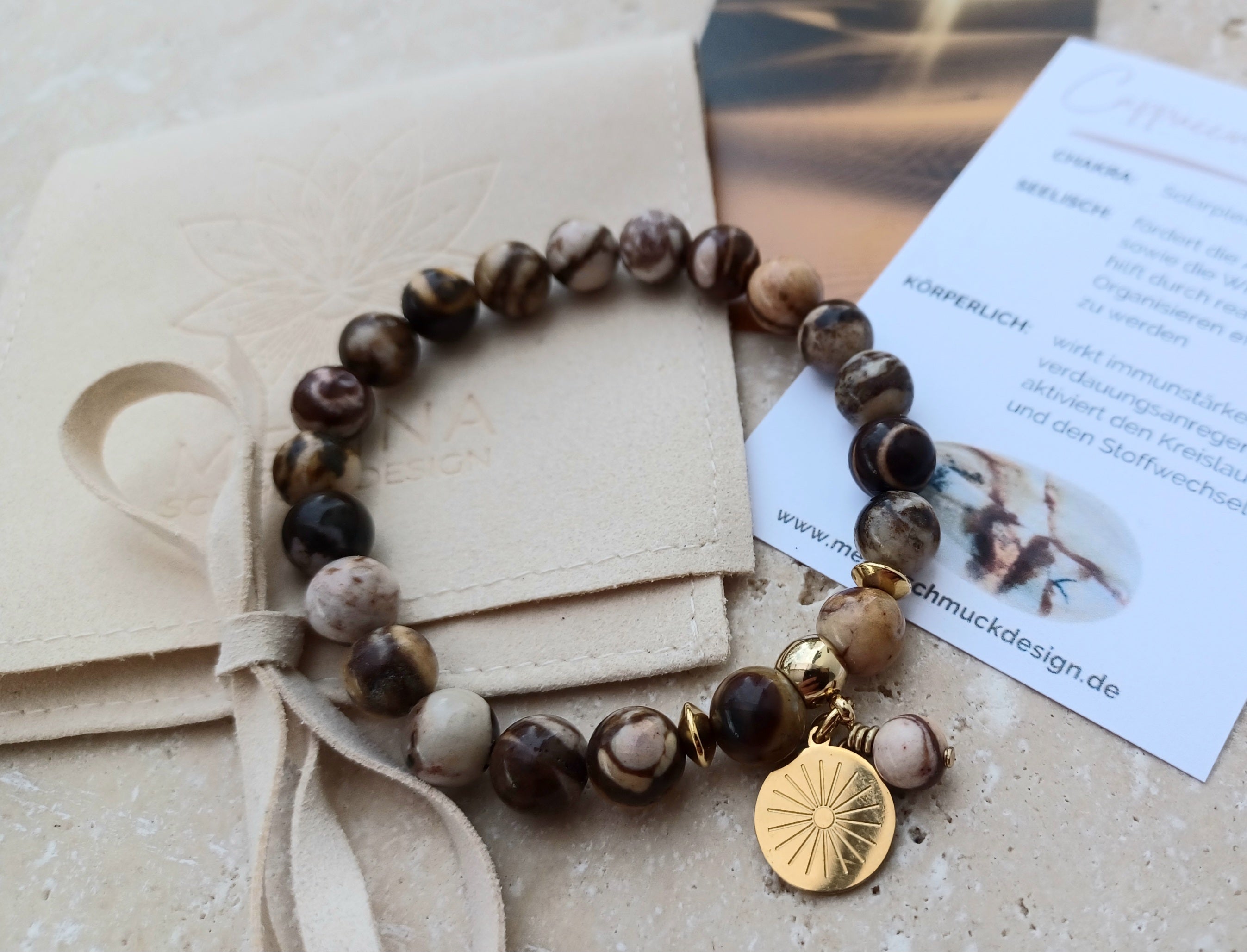 Armband SONNE ...mit der Energie der Sonne durch den Tag.“