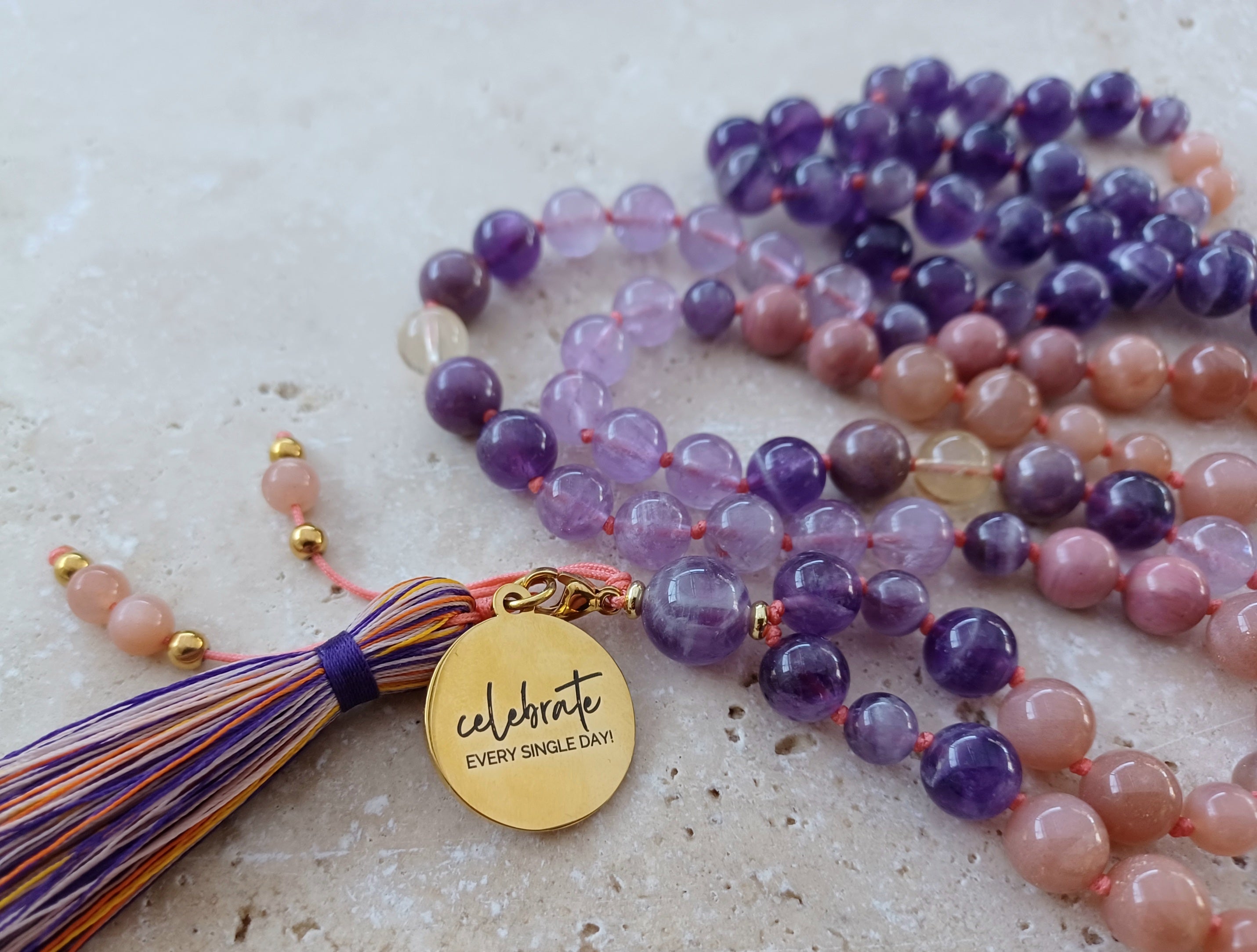 Mala CELEBRATE EVERY SINGLE DAY! Eine Erinnerung an dich, das Leben in jedem Moment zu feiern.