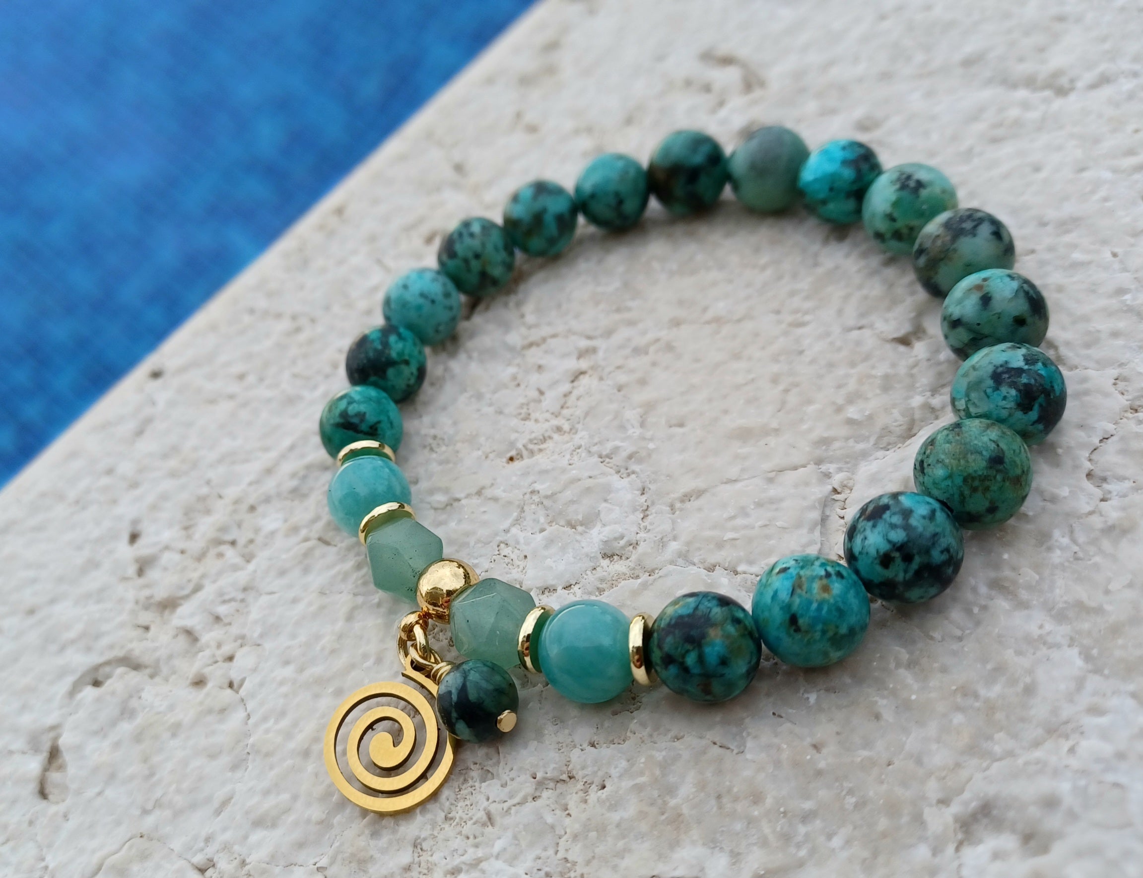 Armband Spirale „Geh nach innen – und finde dich im Leben wieder.“