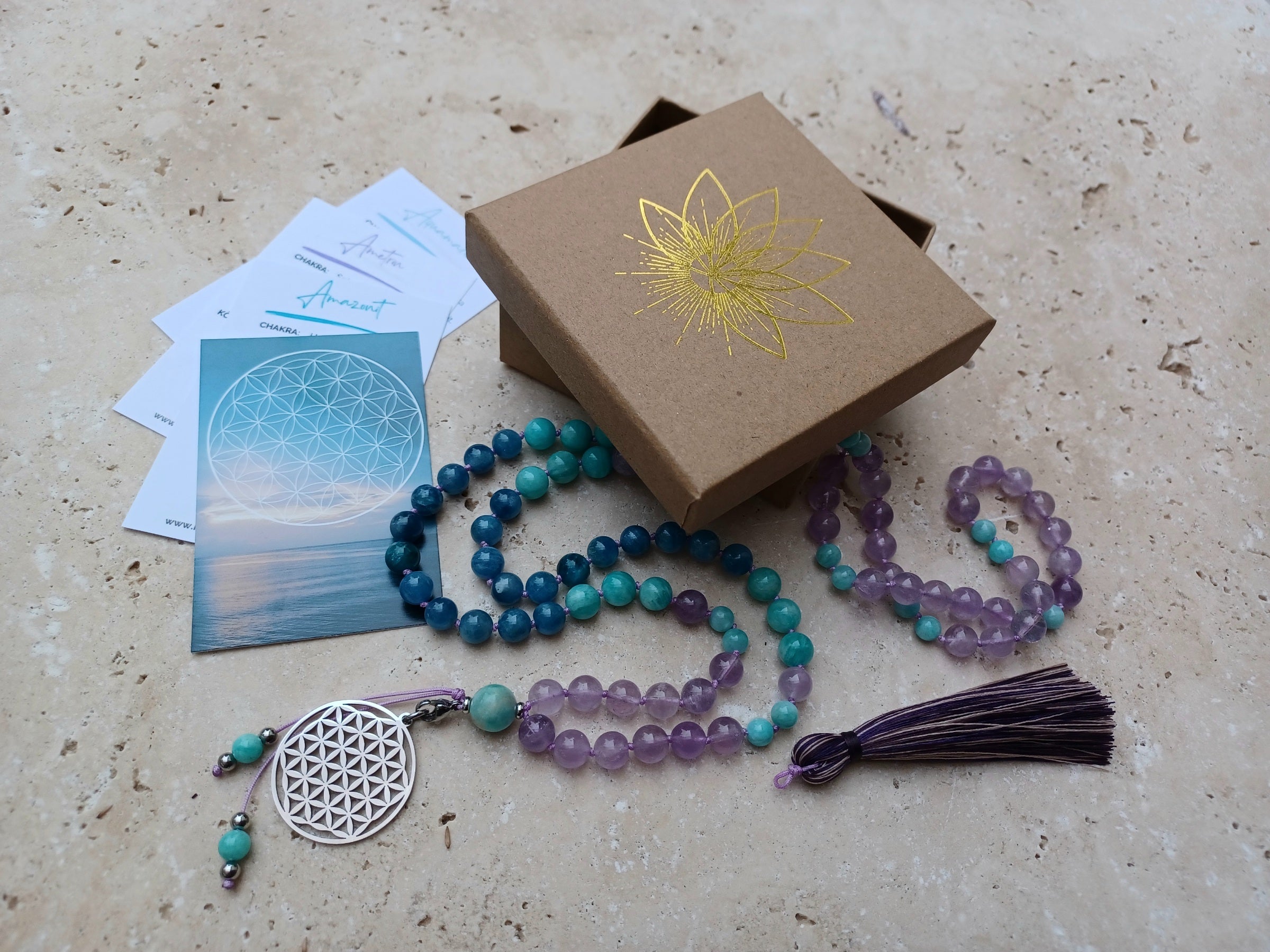 Mala BLUME DES LEBENS - Harmonie, Balance & Herzensruhe