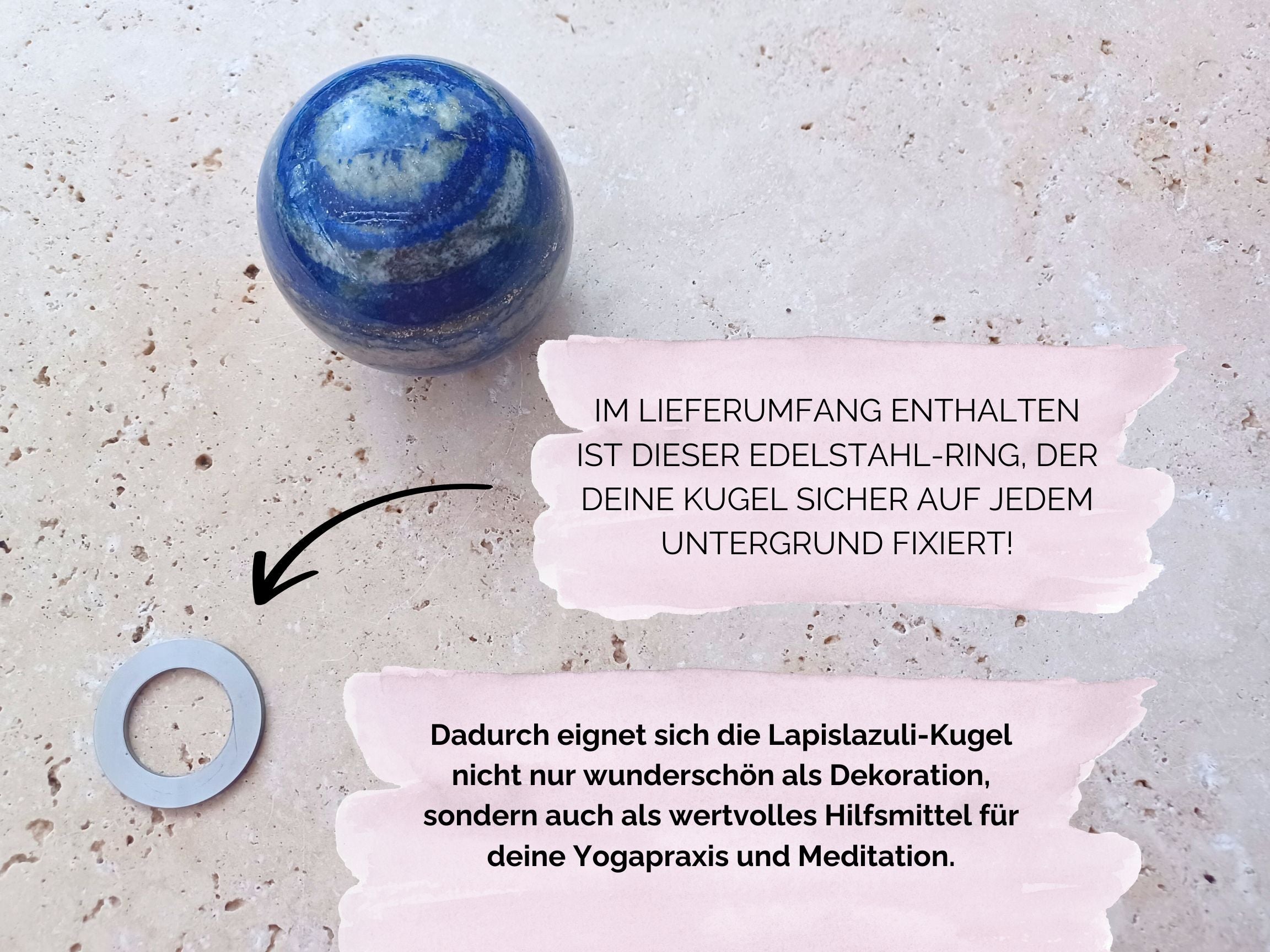 Lapislazuli Kugel - Wahrheit und innere Ruhe