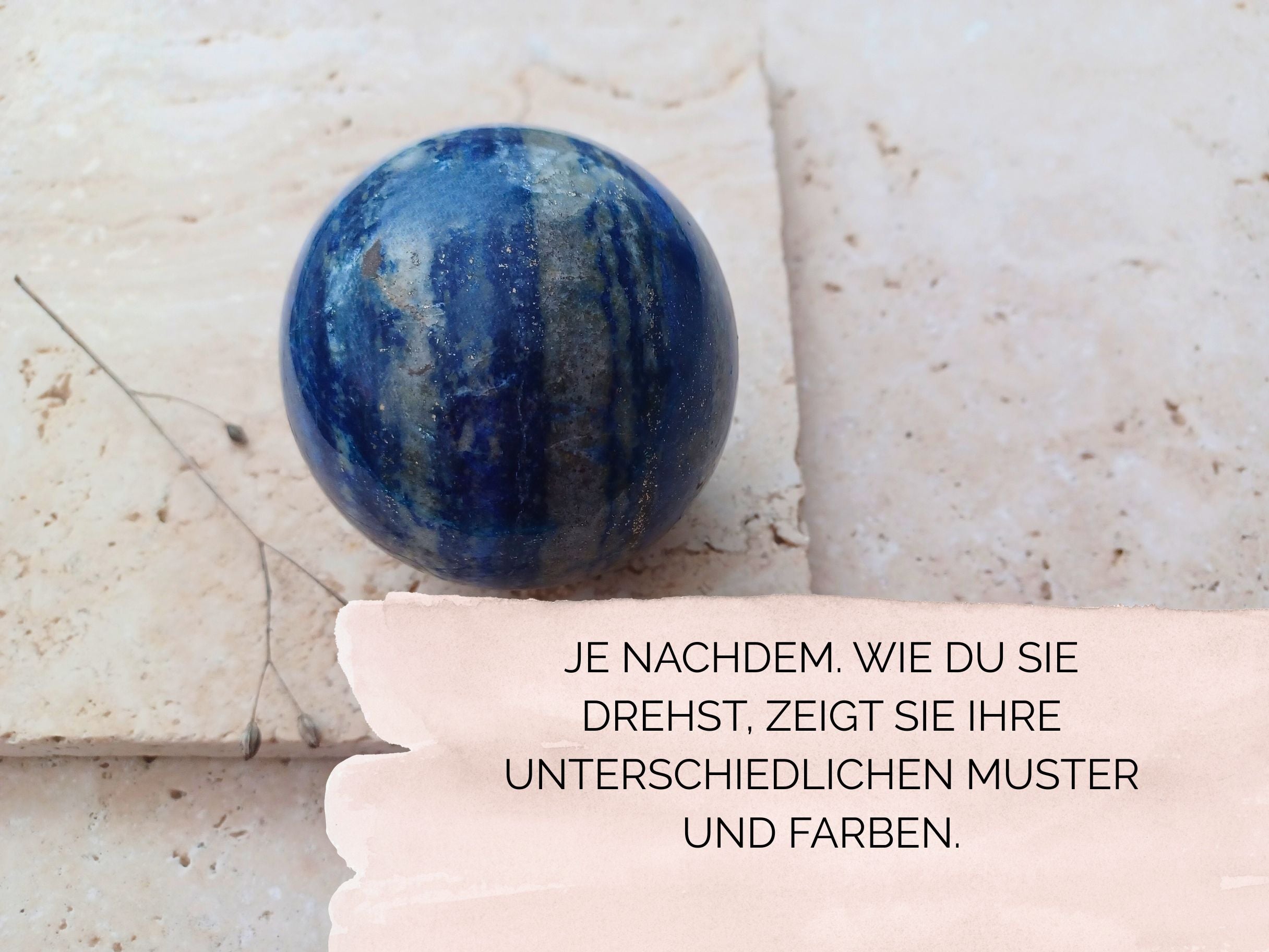 Lapislazuli Kugel - Wahrheit und innere Ruhe