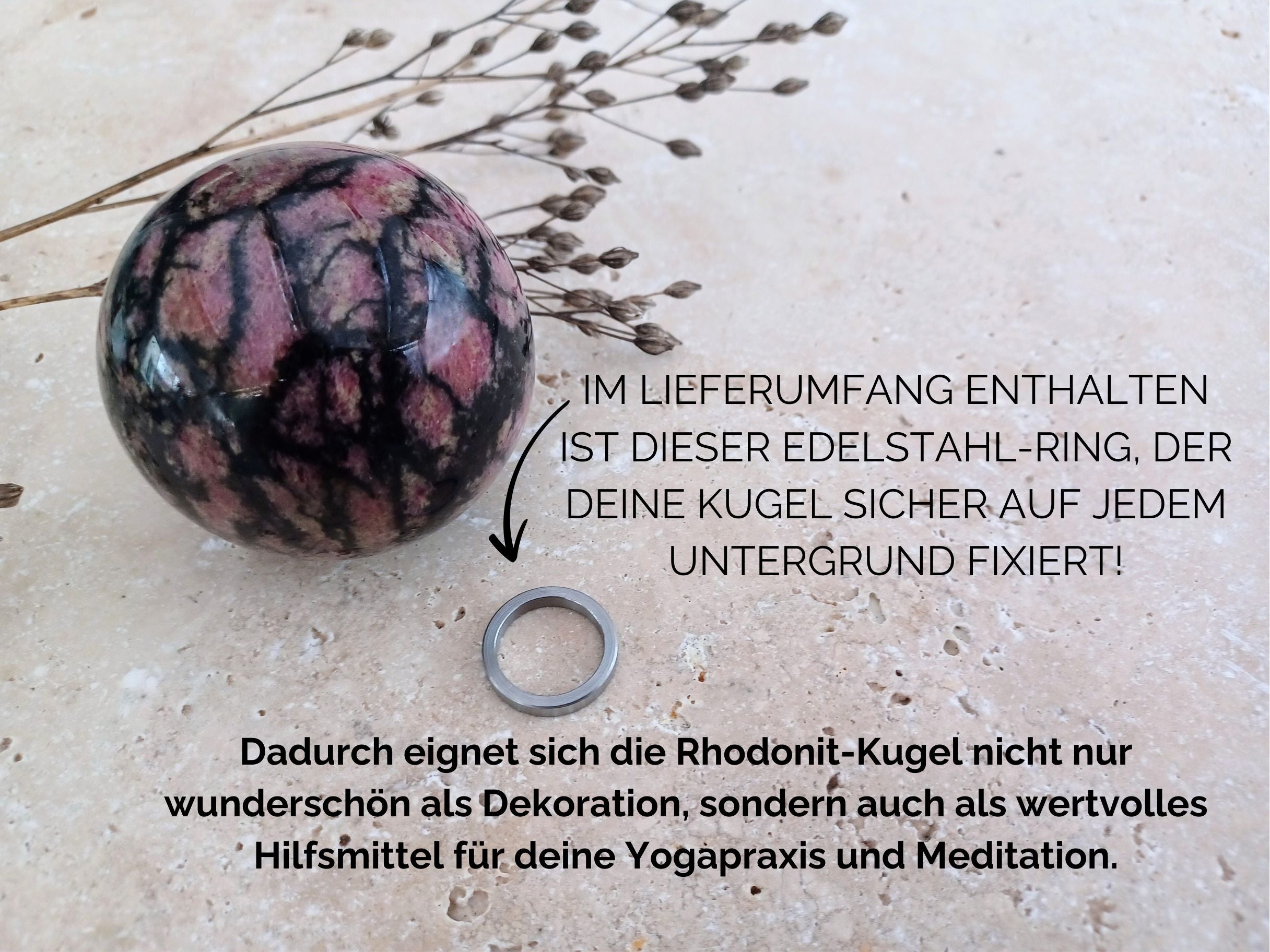 Rhodonit Kugel