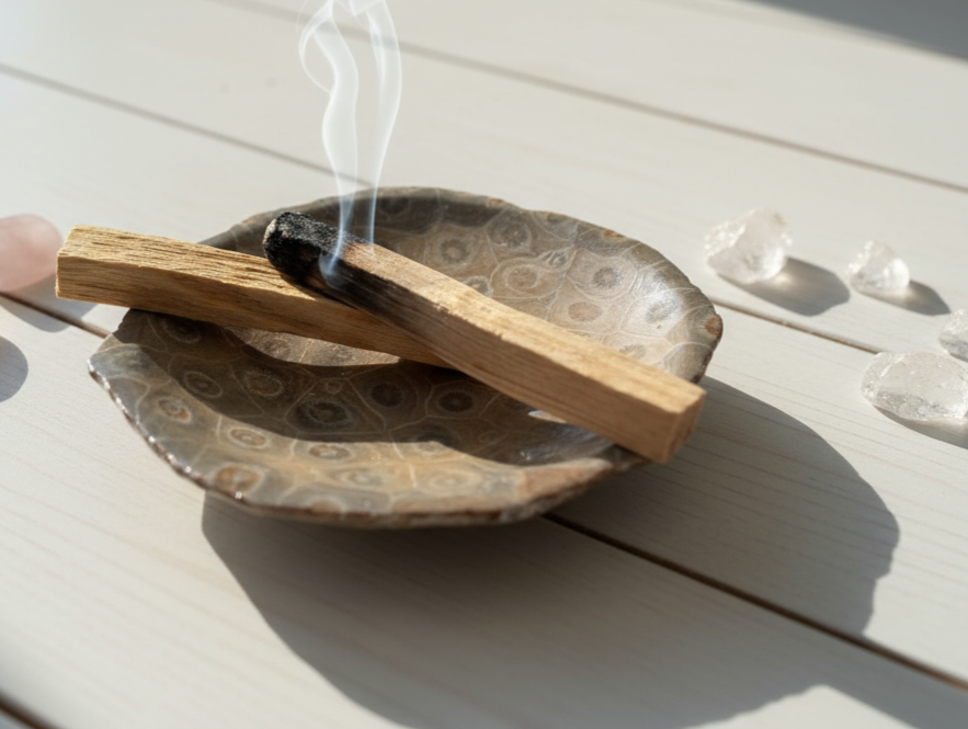 Fossile Korallen-Schale ...ein Hauch von Ozean – für deine stille Mitte.