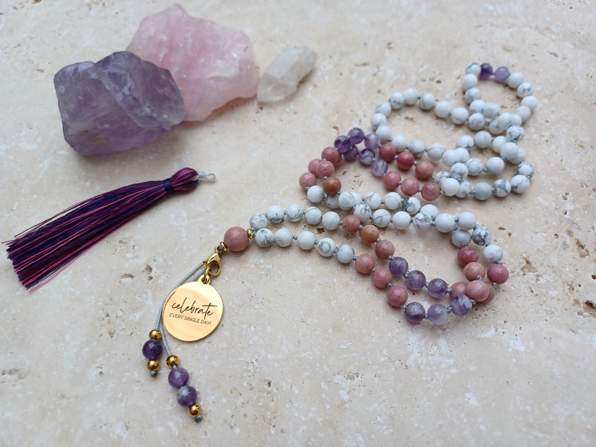 Mala CELEBRATE EVERY SINGLE DAY! Eine Erinnerung an dich, das Leben in jedem Moment zu feiern.