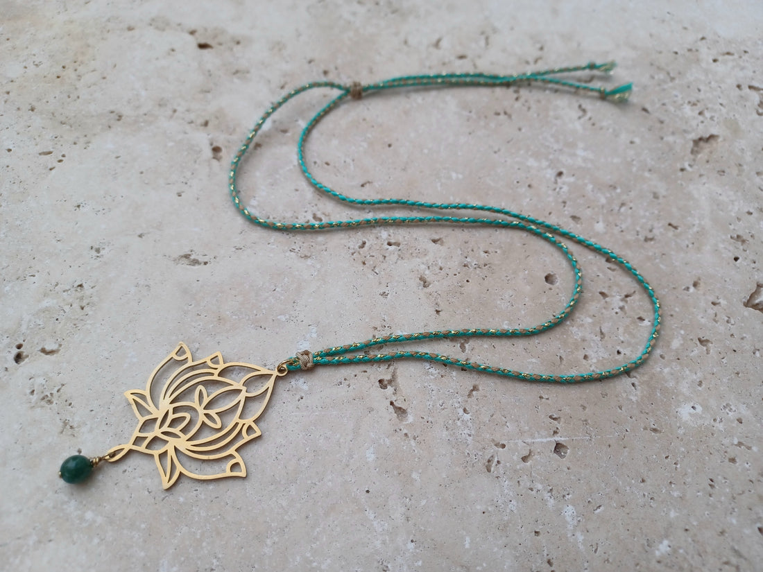 Kette LOTUSBLUME - ich wachse, ich öffne mich, ich strahle.