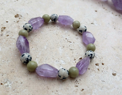 Armband Frühlingskraft - Größe M - für Handgelenkumfang (eng gemessen) 16,5 - 17,5cm