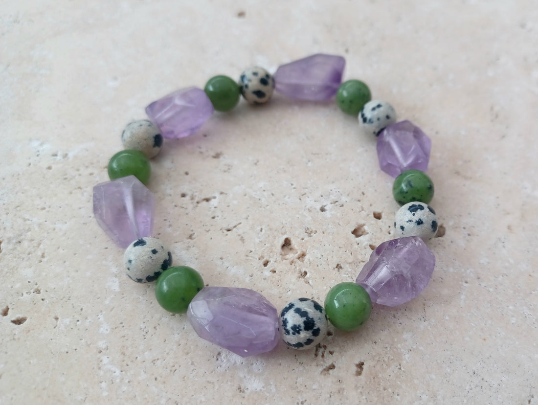 Armband Frühlingskraft - Größe M - für Handgelenkumfang (eng gemessen) 16 - 17cm
