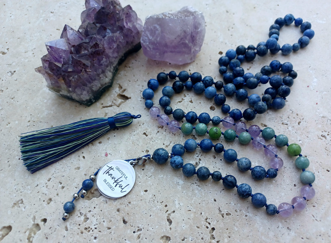 Mala „Grateful • Thankful • Blessed“ - Dankbarkeit und Frieden