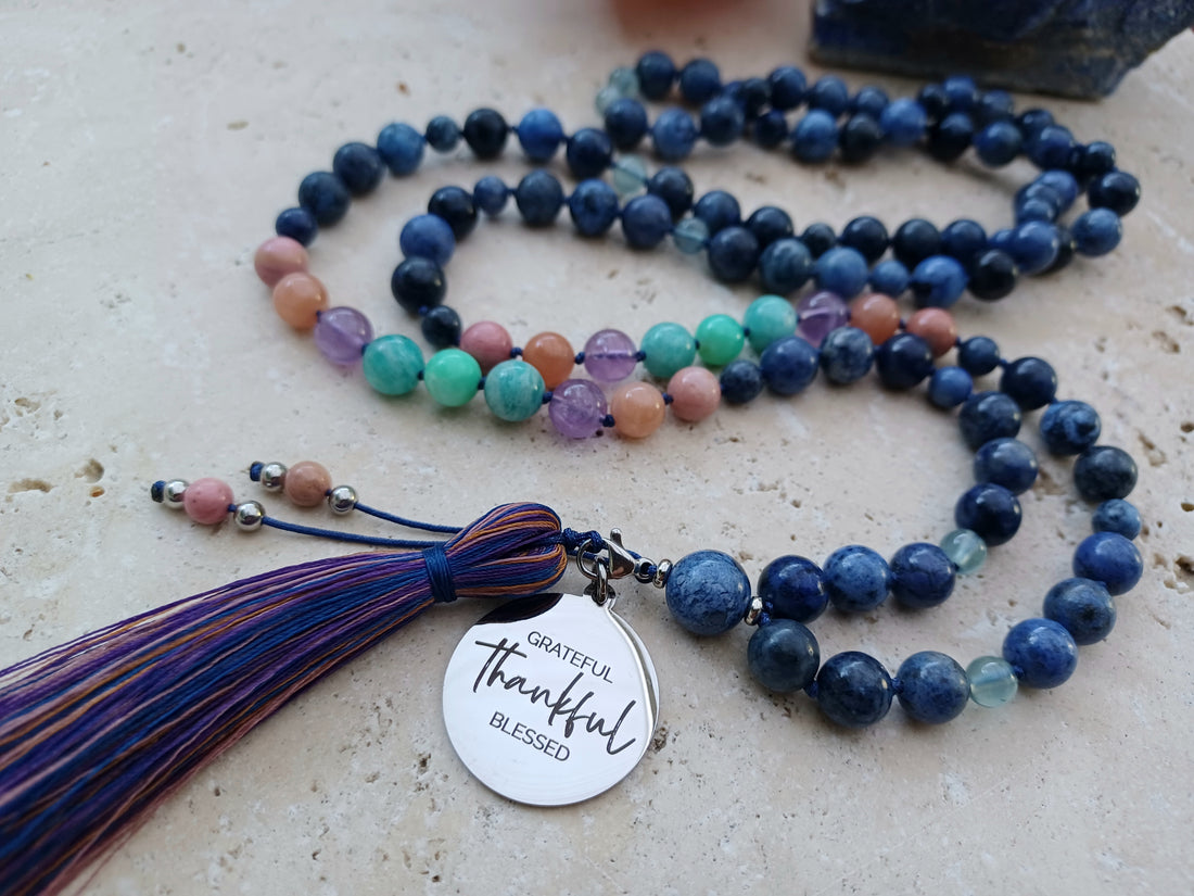 Mala „Grateful • Thankful • Blessed“ -  Die Fülle des Lebens